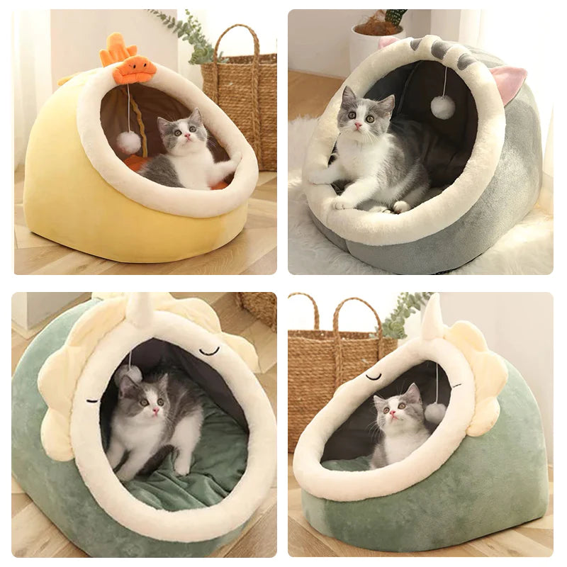 "Cozy Cat Bed & Lounger - Warm, Soft, Washable Basket for Cats and Small Dogs"