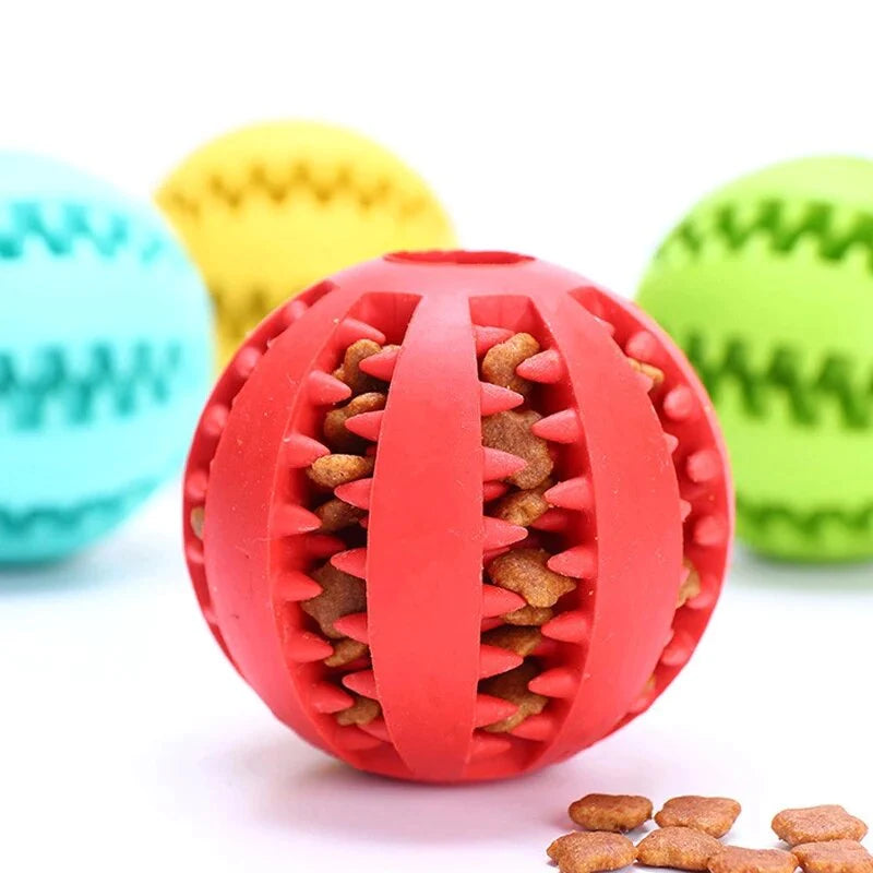 "Get It Today! Interactive Dog Chew Toy Ball - Fun & Dental Care in One!"