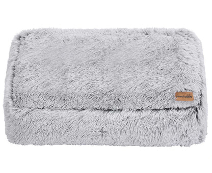 80X60X20Cm Calming Plush Pet Mattress - Grey