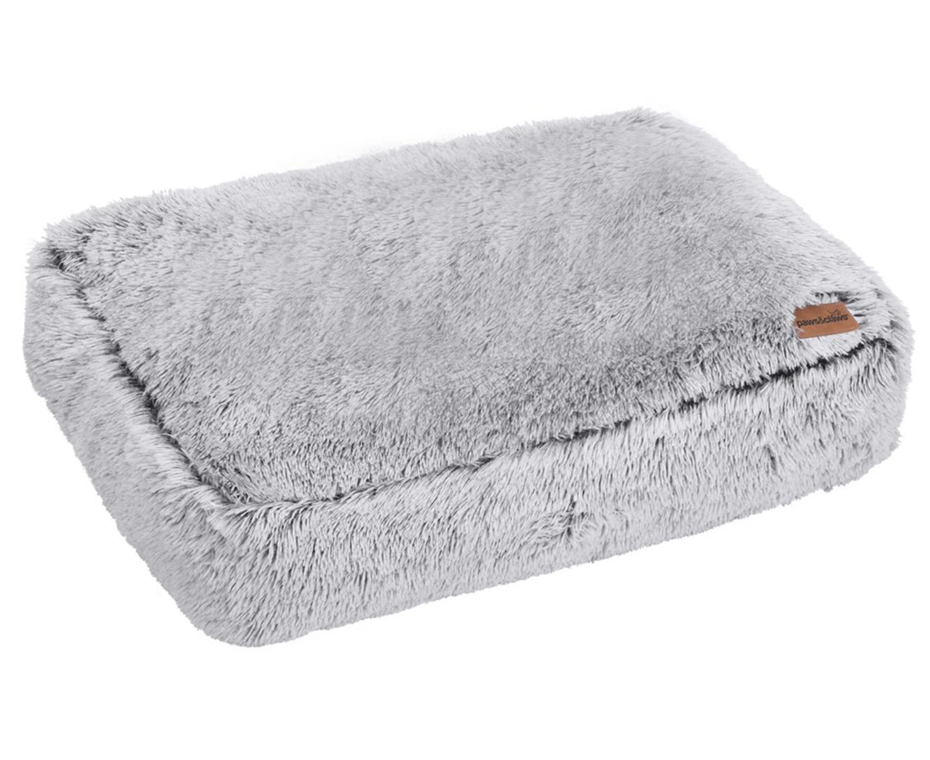 80X60X20Cm Calming Plush Pet Mattress - Grey