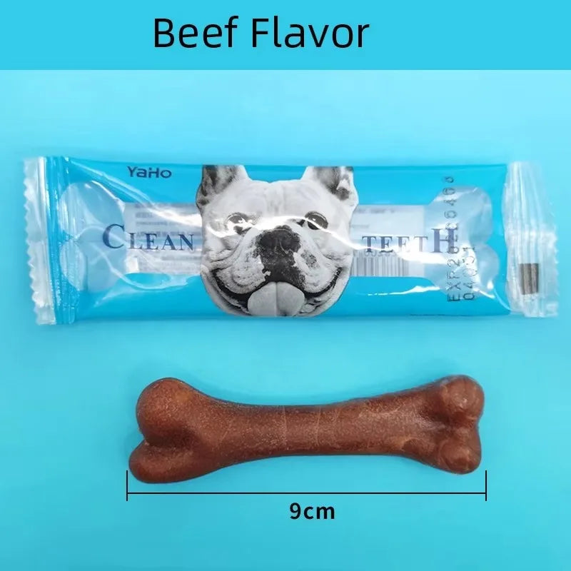 Dog Chewing Beef Flavored Bone Stick Wear Resistant and Anti Bite Teeth Cleaning Pet Toys Dog Training Snacks Toy Pet Supplies