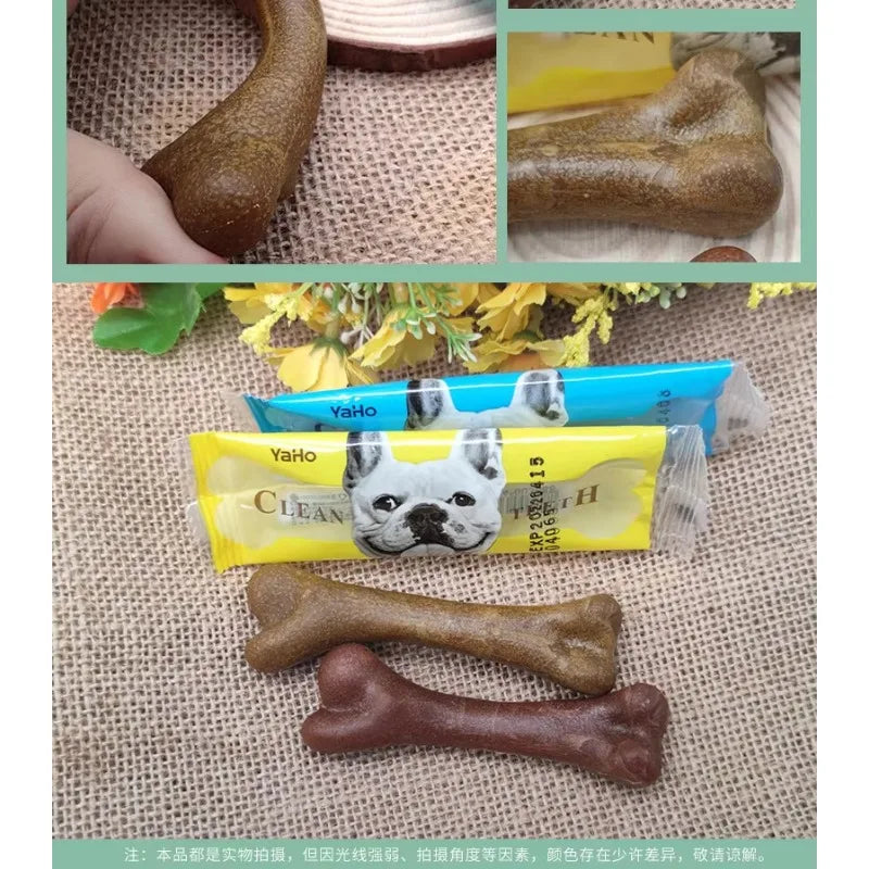 Dog Chewing Beef Flavored Bone Stick Wear Resistant and Anti Bite Teeth Cleaning Pet Toys Dog Training Snacks Toy Pet Supplies