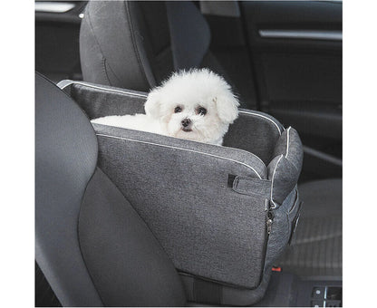 Car Pet Seat Auto Seat Center Console Dog Cat Nest Pad Removable Pet Carrier